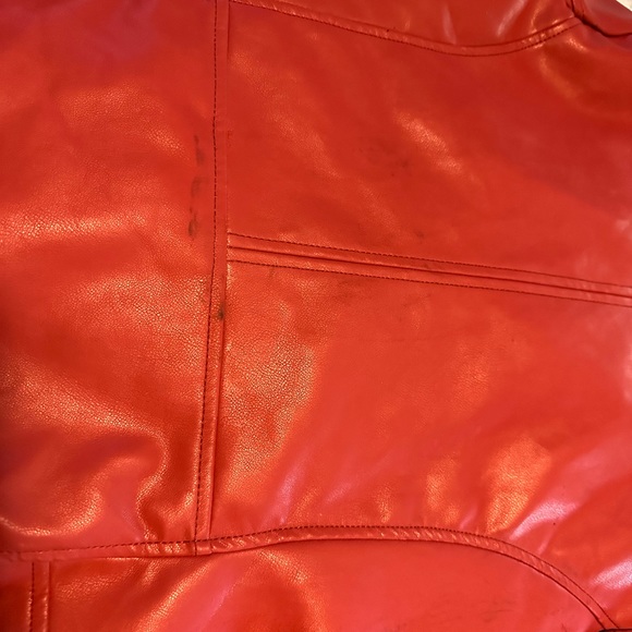 Emma size 1x red leather jacket - Picture 3 of 3